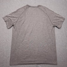 Lululemon Shirt Mens Large Gray Short Sleeve Metal Vent Tech Performance Tee Top