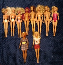 Lotto 10 BARBIE Dolls diverse  - 2 con Difetti