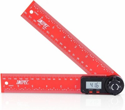 Digital Angle Finder Protractor, 7'' / 200 mm Angle Measuring Tool with LCD Displ