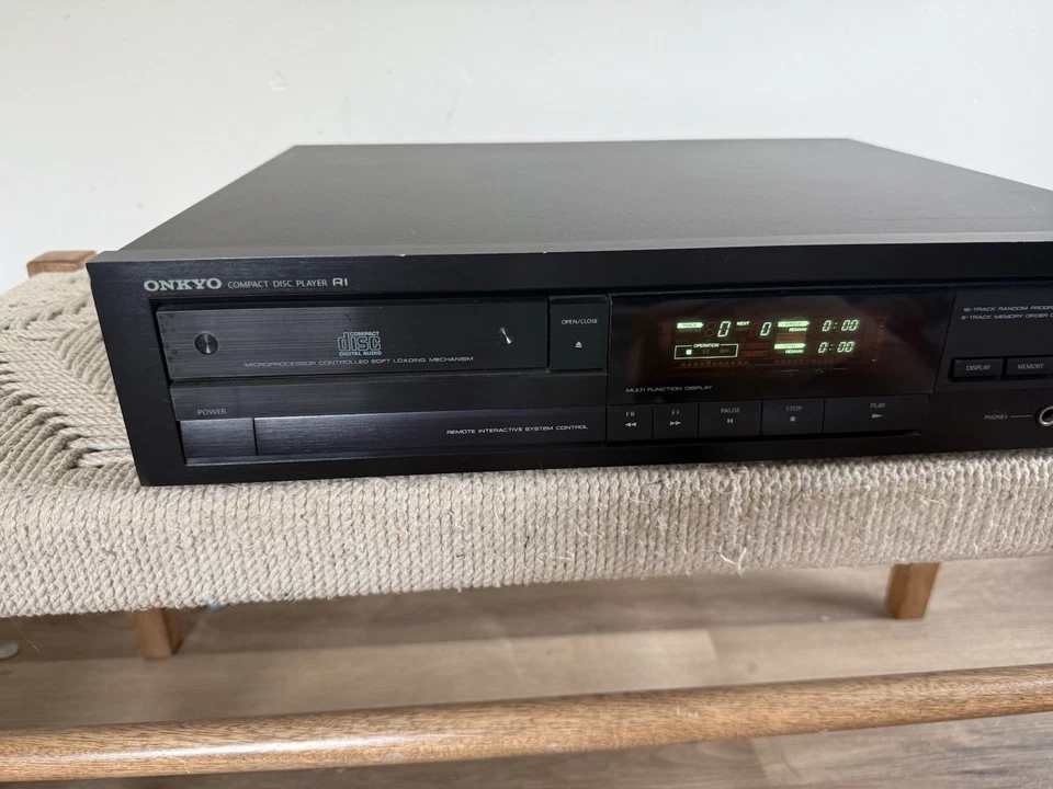 🍊Vintage 1988 Onkyo 5-Disc CD Compact Changer Player DX-1500 POWERS ON! - Image 4 of 4