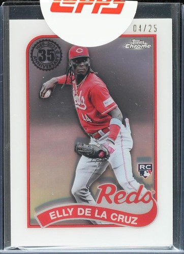 Elly De La Cruz Rookie Auto Green Refractor /99 - 2024 Topps