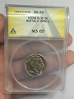 1938 D/D Buffalo Nickel ANACS MS65 RPM2