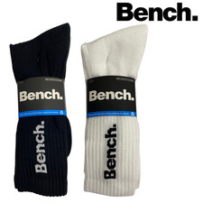 Bench Kingsize Crew Socks 5 Pair Pack Gift Xmas Dad Cotton Blend Mens Tall UK12+