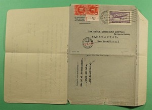 DR WHO 1952 INDIA AEROGRAMME AMRITSAR TO USA POSTAGE DUE R86085