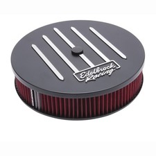Edelbrock Air Cleaner Assembly 41663 Racing-series Black Aluminum Round 14 X 3 Edelbrock Air Cleaner Assembly 41663 Racing-series Black Aluminum Round 14 X 3