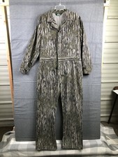 Vintage Mossy Oak Bottomland Camo Coveralls Mens Large Regular USA Made Hunting