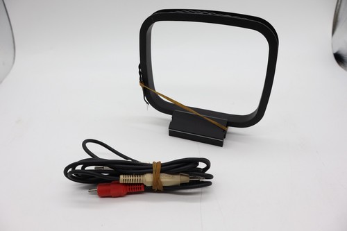 Genuine AIWA AM LOOP ANTENNA Black Plastic Table Top Bare Wire 5.25" OEM Indoor
