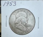 1953 Franklin Half Dollar 50C 90% Silver Philadelphia Business Strike KM#199