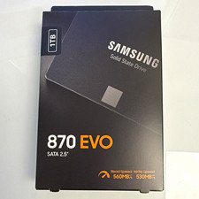 Samsung 870 EVO 1TB 2.5in SATA Internal SSD 560MB/s MZ-77E1T0B/AM