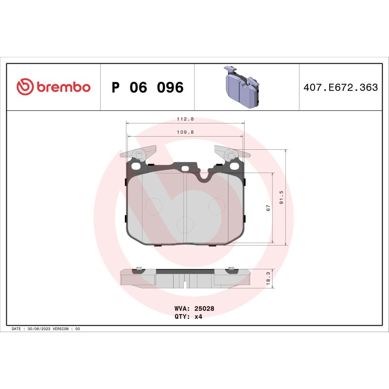 Brake Pads Set fits BMW M3 F80 3.0 Front 14 to 18 S55B30A Brembo 34112284765 New - Image 28