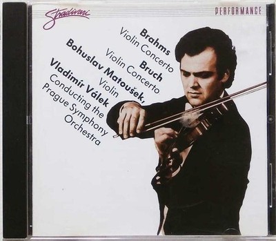 BRAHMS BRUCH Bohuslav Matoušek Vladimir Valek Prague Symphony Orchestra CD 1988