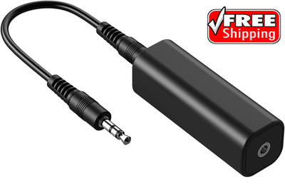 Ground Loop Noise Isolator   3.5mm Audio Cable for Car & Home Stereo, Grey