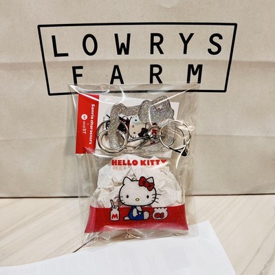 Hello Kitty Sanrio Lowrys Farm Me Carabiner Pouch Silver from Japa Collaboration