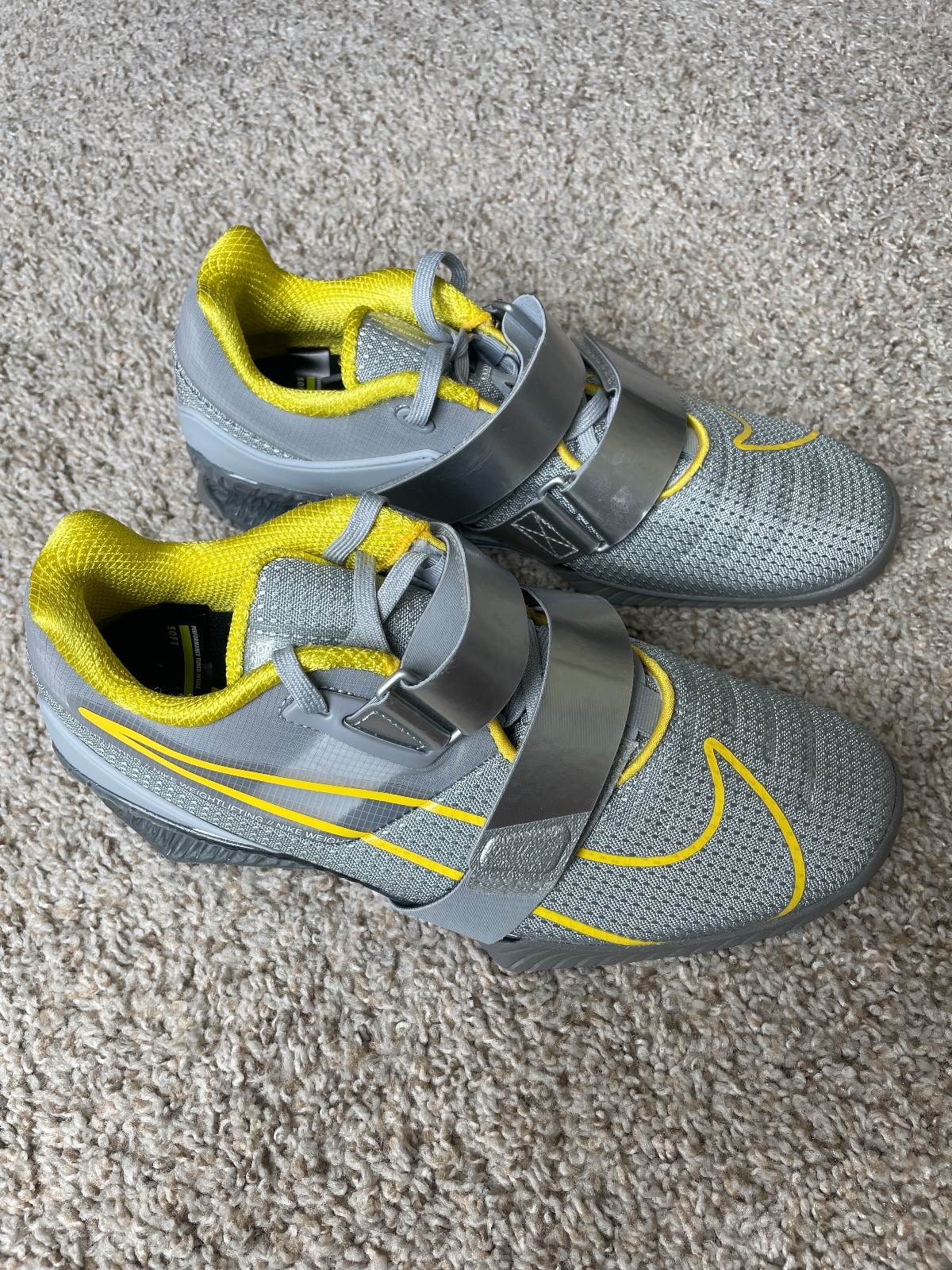 SAOLA Scarpe da allenamento Nike Romaleos 4 grigie alleggerimento sollevamento pesi CD3463 002 taglia 9