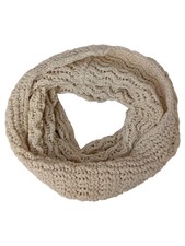 Sciarpa donna CUBUS beige in maglia ad anello in poliacrilico sciarpa invernale