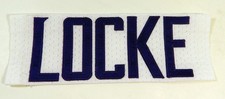 2013-16 Minnesota Vikings Jeff Locke # Game Used White Name Plate DP14843