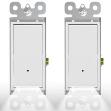 2Pack SOZULAMP Illuminated Light Switch-Single Pole Wall Switch with Night Li...