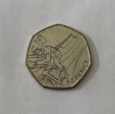 Olympic Cycling 50p 2011 Circulated - Available on eBay