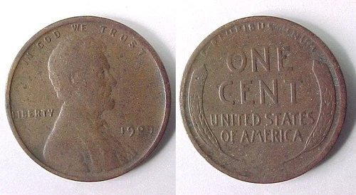 1909 P Lincoln Very Good VG  (NO VDB)