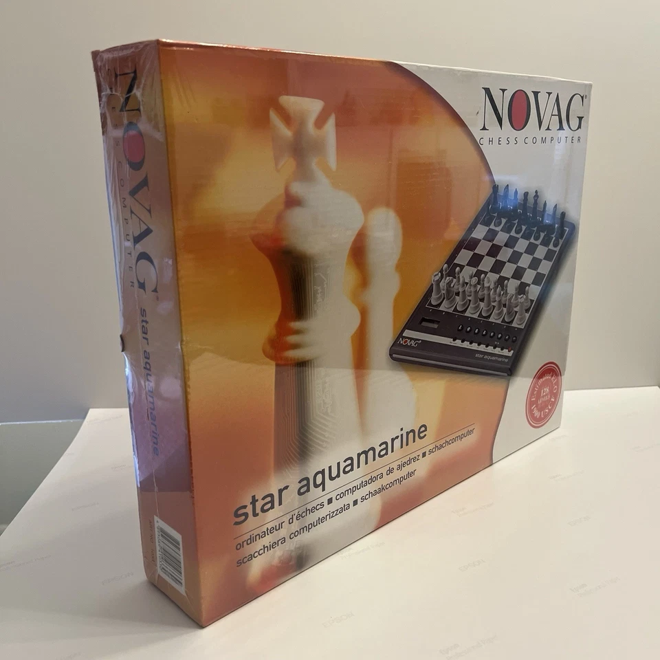 Novag Star Aquamarine Chess Computer - Factory Sealed NOS Rare Vintage - Image 2 of 4