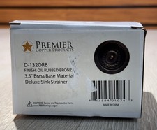 Universal Kitchen/Bar Basket Strainer Drain Oil Rubbed Bronze 3.5" D-132ORB