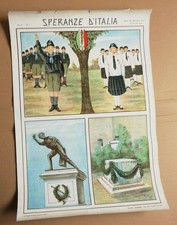 MANIFESTO POSTER OPERA NAZIONALE BALILLA ONB GIL PNF VENTENNIO REGNO CM70x49