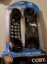 New COBY CT-P260 Streamline Phone Landline Cord Telephone- Open Box