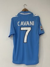 Napoli Home 2011/12 Football Shirt Large #7 Cavani