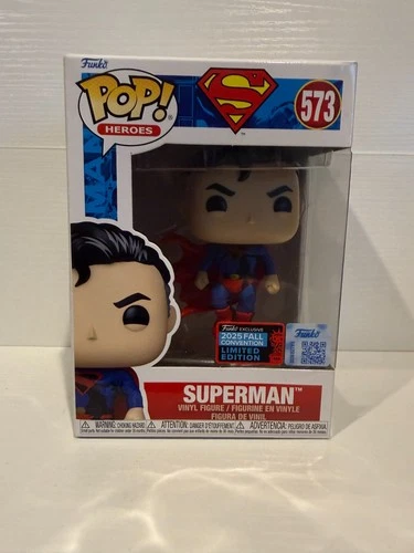 Funko Pop! Superman #573 2025 Fall Convention Limited Edition w/ Protector