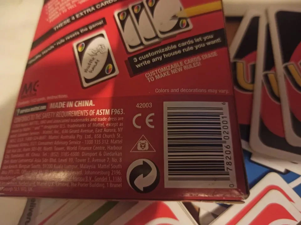 REPLACEMENT CARDS for UNO WILD SPARE CARDS for Uno card game 41003 - Image 2 of 2