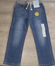 Cat  Jack Kids Straight Leg Flex Drawstring Stretch Pull On Jeans Pants Size 4T