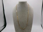 Vintage 9ct Yellow Gold Box Chain Necklace 24 Inch 12.63g 375 Marked
