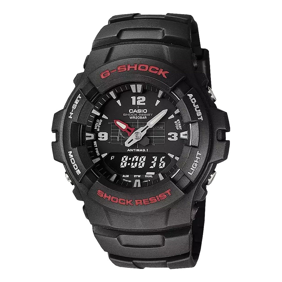 Casio G-shock Gents Black Strap Watch G-100-1BVMUR