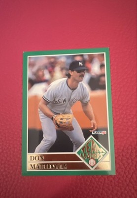 1992 Fleer - Team Leaders Don Mattingly #1. Ex Plus.   Id 75