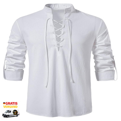 Leinenhemd Herren Langarm Freizeit Universal Fit