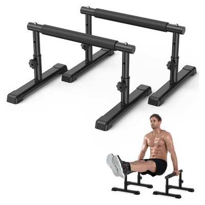 Parallettes Adjustable 7.5x10.6 Inch Push Up Bars Strength Handstand Dip