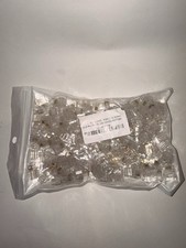 RJ9 Rj10 Rj22 Cable Telephone Crimp-On Connector Modular Plug Ends NEW 200 Pack
