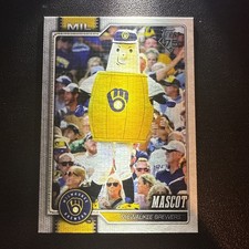 Topps 2026 Celebration Mascots M-27 Milwaukee Brewers Barrel Man Baseball Card