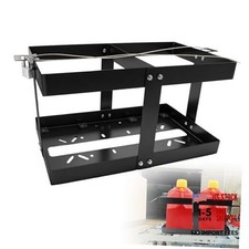 5 Gallon Fuel Jug Holder with Anti-Theft Lock, Gas Can Holder For Trailer
