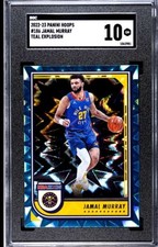 #186 Jamal Murray 2022-23 Panini Hoops - Teal Explosion SGC 10