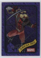 2025 Topps Chrome Marvel Comics Purple Shimmer Refractor 37/75 Omega Red #15 3s8
