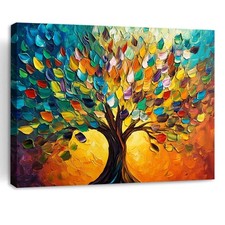 Colorful Tree of Life Canvas Prints Wall Art Painting Home Decor Poster Artwork