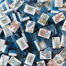 Premium American Mahjong Set Ocean Coast 160 tiles Bag