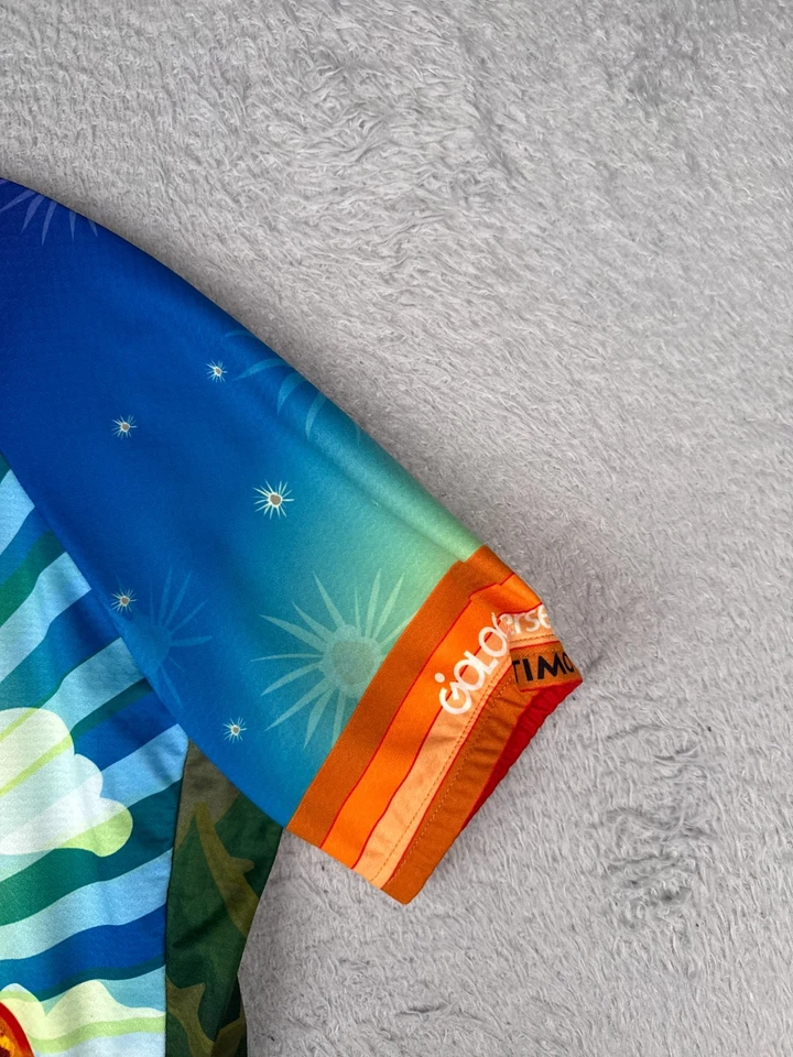 Pactimo Cycling Jersey Adult Extra Large Blue Green Arizona Desert 1/2 Zip Poly - Image 2 of 4