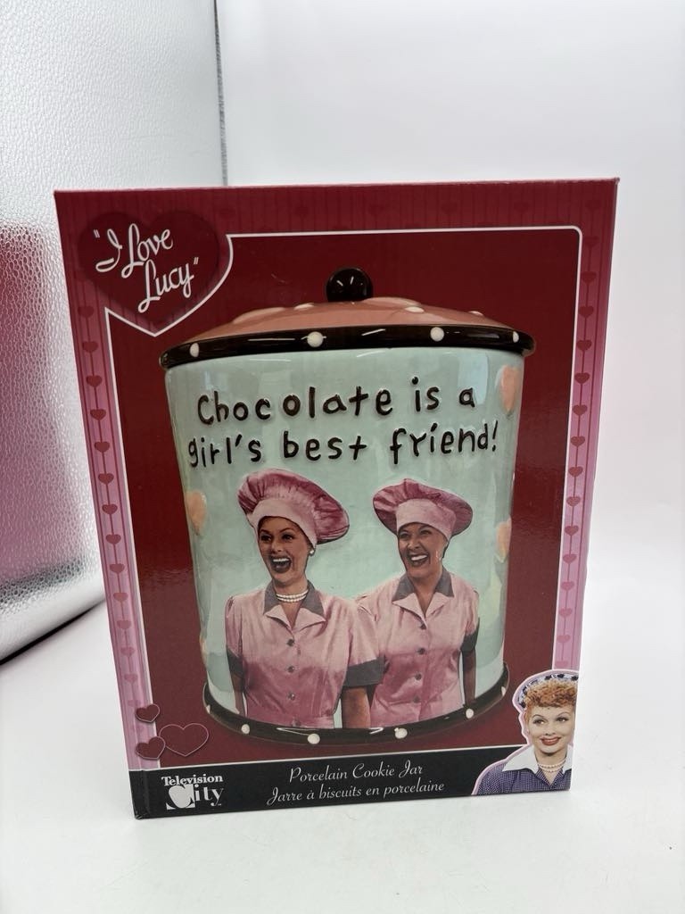 Kurt Adler I Love Lucy Chocolate Is A Girl's Best Friend Cookie