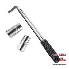 Telescoping Lug Wrench - Extendable Stainless Steel Tire Nut Remover
