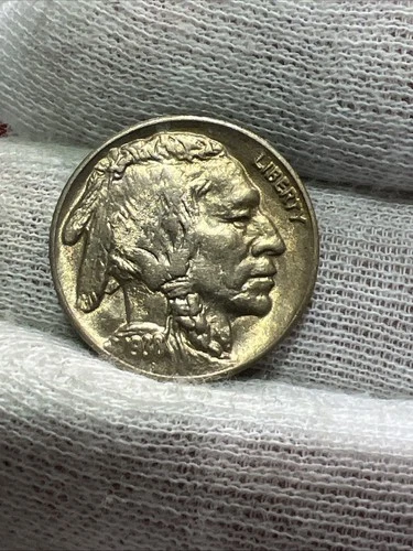 1938 D Uncirculated High MS Buffalo Nickel -  Lusterous Better Date US Coin!