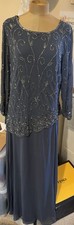 Jkara Gray Dress Sz 16W New With Tags