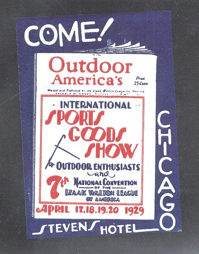 US poster stamp cinderella reklamemarken Chicago Sports Show 1929