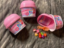 Lot of 3 Num Noms Snackables Snow Cones - 2 new, 1 opened - blind bag figures